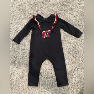 Gucci Stripe Ribbon Romper Jumper 12-18 months